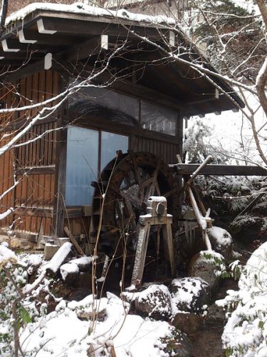 槍見館の貸切露天風呂