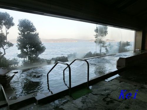 和倉温泉『加賀屋姉妹館 あえの風』(5)内湯・露天風呂と泉質 〔石川県七尾市〕