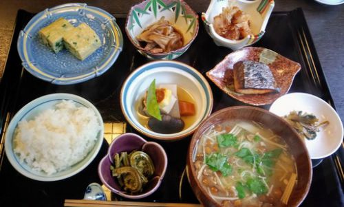 四万温泉 長静館 11度目 その3 新緑の朝食