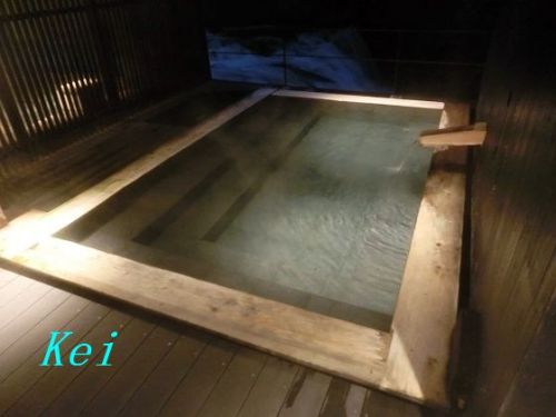 会津東山温泉「庄助の宿　瀧の湯」(7)「伏見の湯(大浴場)」その２・露天風呂と伏見の滝　〔福島県会津若松市〕