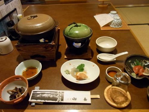 濁河温泉 旅館御岳(岐阜県下呂市)④食事