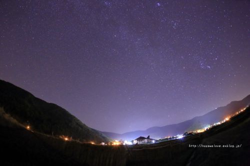 野沢温泉の夜空