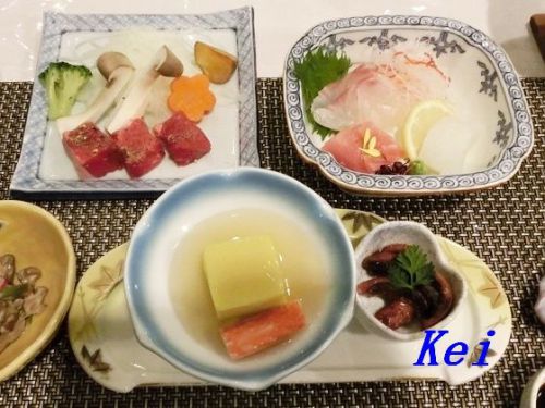 こんぴら温泉郷「琴平リバーサイドホテル」(3)夕食★朝食★朝陽 〔香川県琴平町〕