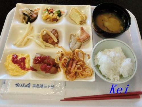 奥浜名湖温泉「かんぽの宿 浜名湖三ケ日」(5)朝食と朝の風景 〔静岡県浜松市北区〕