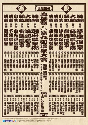 【温泉番付】第10回温泉大賞発表~泉質部門・堂々の第1位の温泉宿は?
