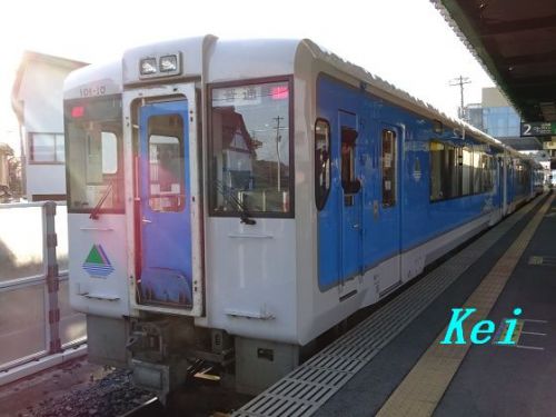 寒河江温泉「ホテルシンフォニー本館」(1)JR左沢線の列車で寒河江へ 〔山形県寒河江市〕