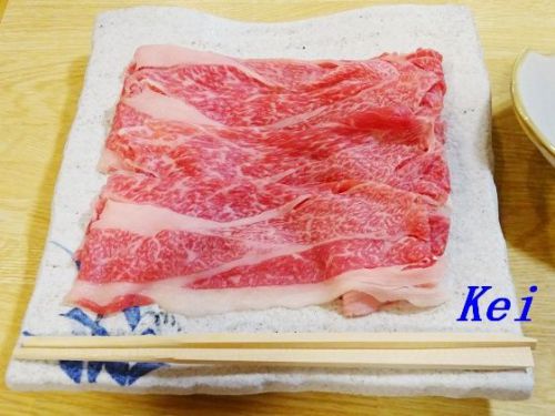 寒河江温泉「ホテルシンフォニー本館」(4)夕食は山形県産牛のすき焼き!(三味亭) 〔山形県寒河江市〕
