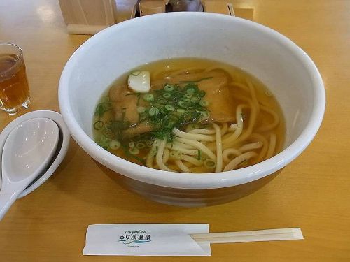 るり渓温泉　ゆすら庵の紹介　日替わり御膳と、巨大な器のおうどん