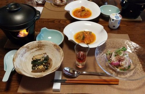 湯之谷温泉、友家ホテル、久々六度目、夕食