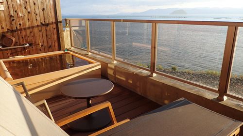 尾上温泉・旅館紅鮎(再訪)~夏限定の琵琶湖鮎会席を堪能・その2(温泉&景色編)