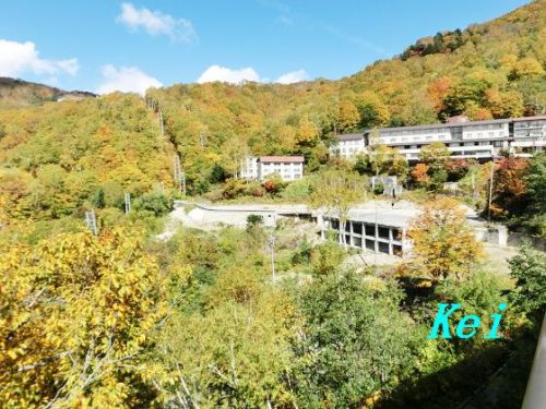 志賀高原(14)発哺温泉と紅葉・黄葉★東館山ゴンドラリフト 〔長野県山ノ内町〕