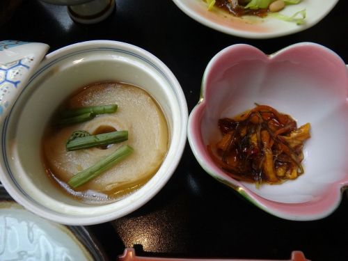 笹倉温泉 龍雲荘(新潟県糸魚川市) ⑤朝食 これぞ正調、旅館の朝食