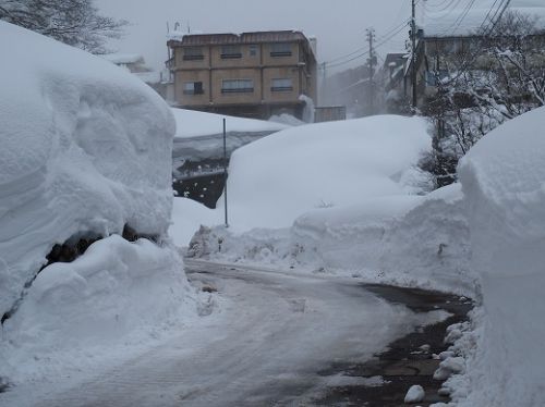 雪見風呂、燕温泉へ