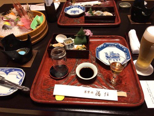 箱根湯本温泉 真綿の湯 萬翠楼福住(4月の懐石料理)