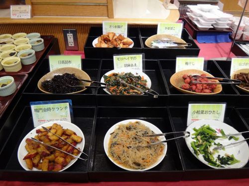 長島温泉 ガーデンホテルオリーブ ⑤朝食その1:朝食も圧巻のボリューム