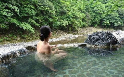 和歌山県 龍神温泉 下御殿 内湯・混浴露天風呂