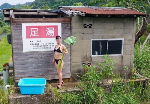 もったいない源泉。七釜温泉の源泉