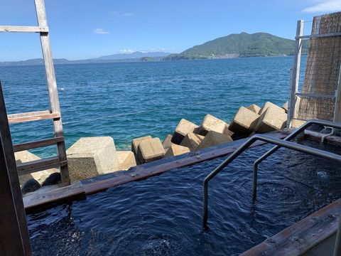 【長崎県】小浜温泉 海上露天風呂 波の湯 茜
