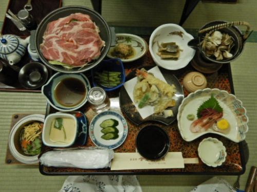 獄温泉 小島旅館(夕食編)