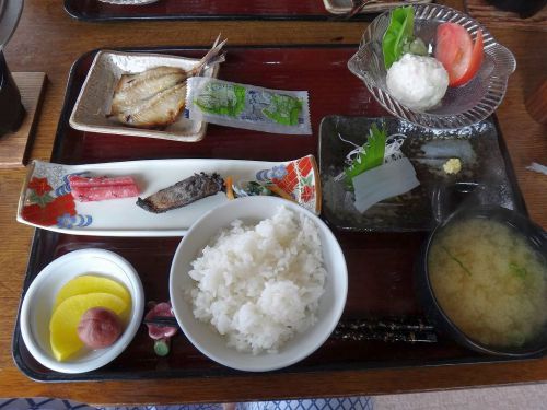 虹岳島温泉 虹岳島荘 ④朝食の膳に乗る、若狭の名物