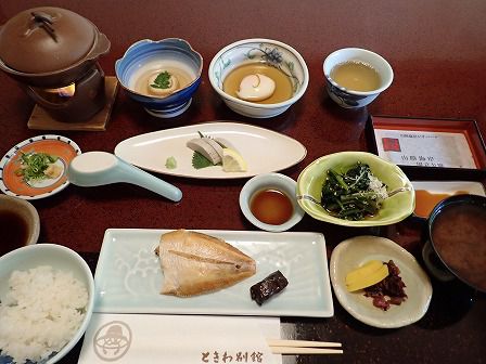 ときわ別館 朝食、そして城崎温泉から去り、次の目的地へ
