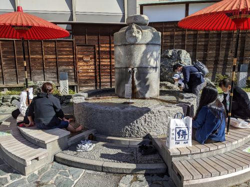 道後温泉 放生園足湯と空の散歩道足湯