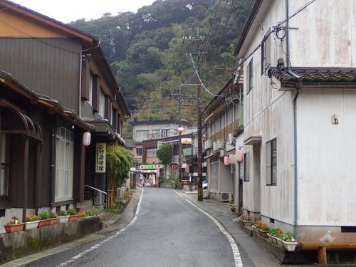鹿児島 川内高城温泉 町並みと双葉屋