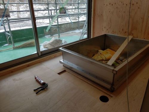 温泉付き特別室が着々と改装してます