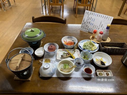 【秋田】蒸の湯温泉 ふけの湯 宿泊 その2 お食事編