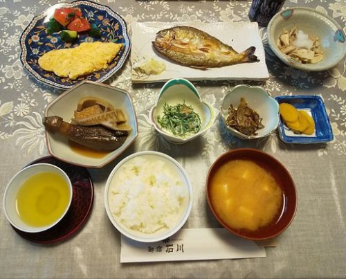 信州美ヶ原温泉、御宿石川、17回目の朝食