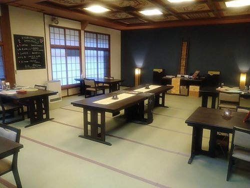 四万温泉、長静館、28回目の夕食 鮎、大和豚、炙り牛