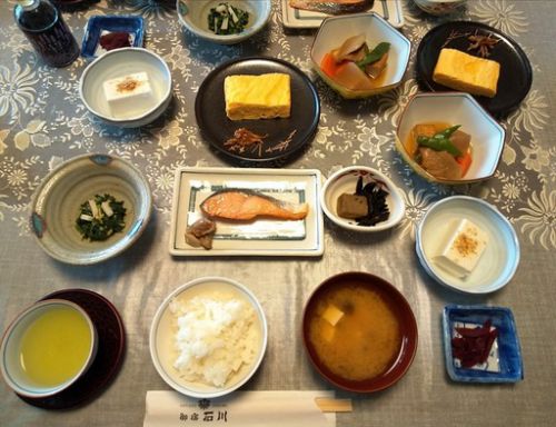 信州美ヶ原温泉、御宿石川、18回目のきのこ三昧朝食