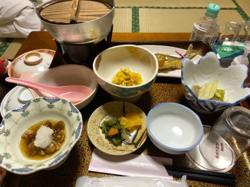 どこに入っても素晴らしい温泉地 肘折温泉 大友屋旅館(食事)NO993