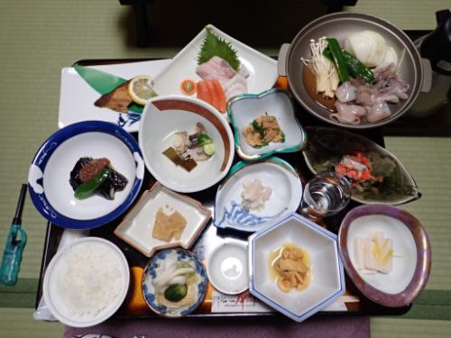 下風呂温泉郷 佐々木旅館(夕食編)