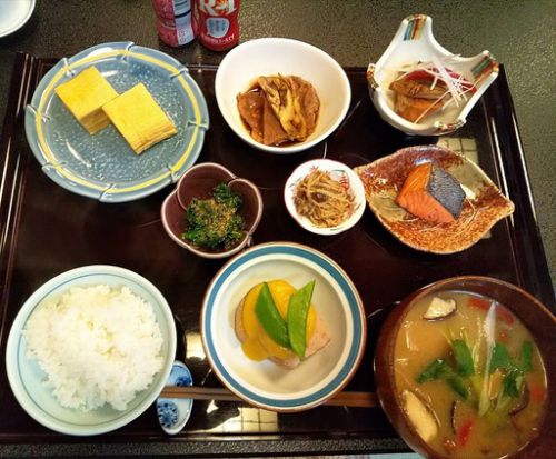 群馬県四万温泉、長静館、31度目 朝食
