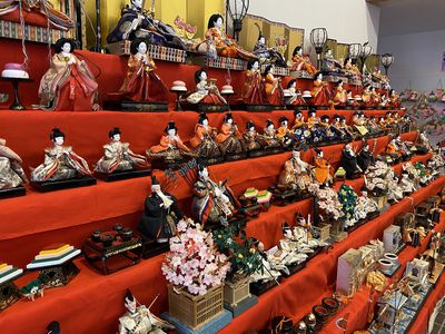 「老神温泉びっくりひな飾り」開催中♪