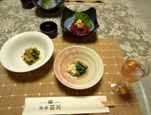 信州美ヶ原温泉、御宿石川、19回目、山菜・筍・馬刺