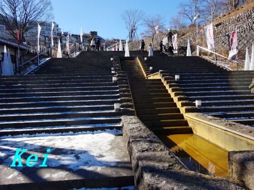 伊香保温泉石段街(6)オラちむどんどんしてきたゾ!冬の山々の眺め〔群馬県渋川市〕