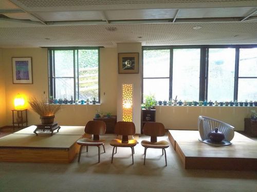 新潟県魚沼、湯之谷温泉郷、大湯温泉友家ホテル、33回目 鉢植えがいっぱい