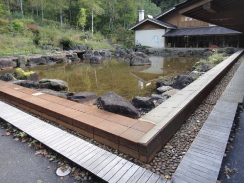 平湯温泉 平湯大滝公園 足湯