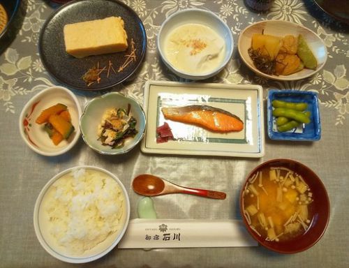 信州松本、美ヶ原温泉、御宿石川、22回目 朝食